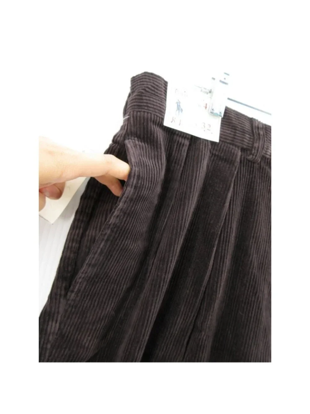 VTG Polo Ralph Lauren Pants 40X32 Andrew Corduroy Pleated Classic Fit